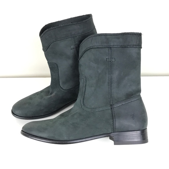 NEW Frye Cara Roper Short Leather Riding Boots - 7 - Picture 7 of 13